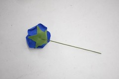Lot of 25 Faux Roses Blue For Wedding/Event Decor Paper Lightweight Flowers