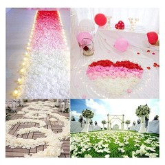 Artificial Rose Petals, 1200PCS, Wedding Confetti, White