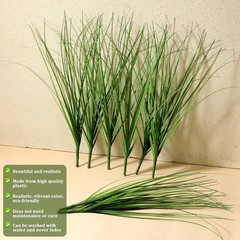 3 Green 20″ Artificial Faux Grass Sprays Stems Wedding Party Home Centerpieces