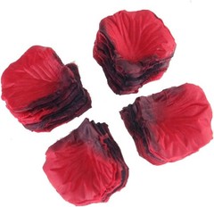 Pétalos de rosa artificiales, decoración floral romántica para bodas