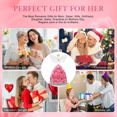 Valentines Day 3.86*5.91 inch, Sweet Pink (Rose, Baby’s Breath, Hydrangea)