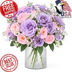 Yastouay Mixed Pink and Purple Peonies 4 Bouquets