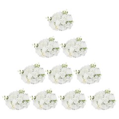 Flower Ball Arrangement Bouquet 10 Pcs 11.8inch Diameter Fake Flower Balls