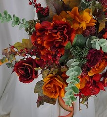 Autumn Abundance Faux Silk Wedding Bouquet