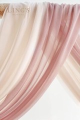 Ling’s Moment Pink Blue Artificial Wedding Arch Flowers Kit Pack of 4, 2pcs H…