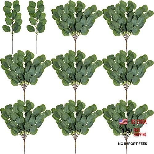 50 Mini Mini Eucalyptus Stems – 3.8″ Faux Eucalyptus Leaves