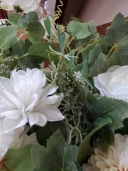 4- Bouquets of Bridesmaid Silk Flowers Wedding White Roses NWOT IVORY SATIN
