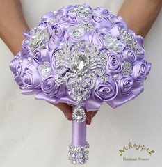 Rose Flower Bunch for Bride – Light Purple Bouquet