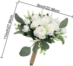 Elegant Set of 8 Bridesmaid Bouquets for Your Dream Wedding