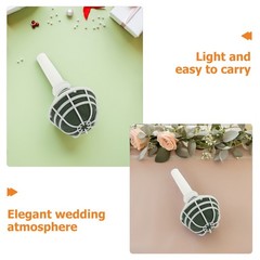 18 Pcs Floral Holder Wedding Flower Handle Bridal Bouquet Decoration