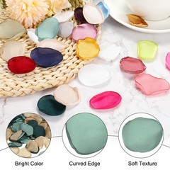 400 Pcs Silk Rose Petals, Artificial Flower Fake Rose Petals Dark Green Mixed
