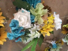 wedding Flowers Bridal Bouquet PKG u can Change colors 12 Bouquet