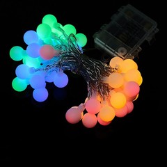 16ft LED Bulbs Fairy String Lights Garland with Remote Party Home Decorations