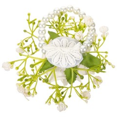 Set of 1 Adjustable Reusable Wrist Corsage for Weddings and Engagement Parties