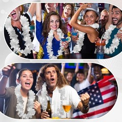 Tropical Beach Carnival Party Leis – 24 Pcs LED
