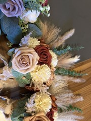 Floral Flower Bouquet For bride And Two Bridesmaids 3 PCs