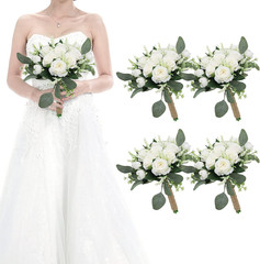 Elegant Set of 10 Bridesmaid Bouquets for Your Perfect Wedding Day