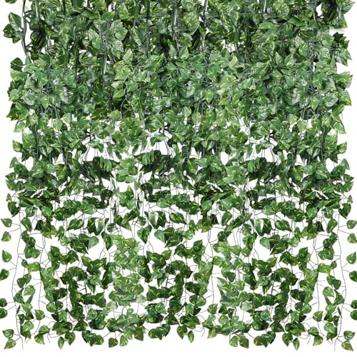48 Pack 7 Feet Artificial Ivy Garlands, C-48pcs of Vines with 0 LED lights