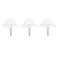 3Pcs Bridal Bouquet Holders Foam Wedding Flower Holder White DIY