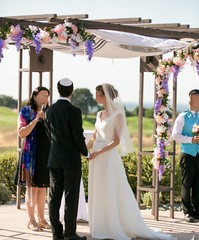 Wedding Fabric Garland 18 feet Purple Wisteria Peony Dogwood Gazebo Decoration