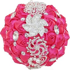 Handmade Crystal Rose Bridal Bouquet – Valentine’s Day Decor