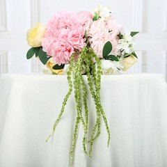 2 pcs 36 in Green Artificial Amaranthus Plant Strands Stems Wedding Decorations