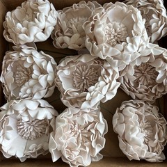 Ling’s moment Flowers 19 pcs Nud Blooming Peonies Artificial Flowers with Stem