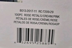 DARICE’s Victoria Lynn Rose Petals Cream/Rose 3 Pks Of 100. NEW – TB66