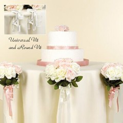 Wedding Reception P Table Bridal Flowers Bouquet Holder Display Clamp 3 VITS