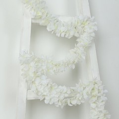 10 pack 6.5 ft WHITE long Wisteria Vines Artificial Flower Garlands Wedding