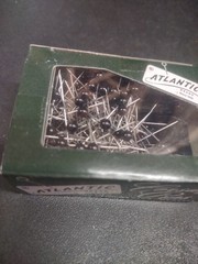 144 Pieces Black Bout Pins, 1.5″ Long, Atlantic by Milton Adler, Boutonniere Pin