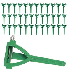 180Pcs Reusable Plastic Boutonniere Holder Pins for Wedding Corsage Dark Green