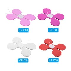 12Pcs 9.8ft Four-Leaf Paper Flower Garland Hanging Streamer Red Theme 4 Color