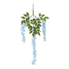 LiIGHT BLUE 44″ tall Silk Wisteria Flowers Hanging Vine Bush Wedding
