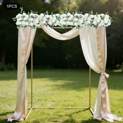 For Party Wedding Artificial Flower Row Decoration Wedding Arch Backdrop(white)
