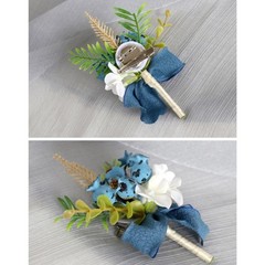 6Pcs Artificial Berries Boutonniere for Grooms Bride Groomsmen Bridesmaids