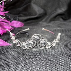 Quinceañera Bouquet Purple / Black/ Rhine Stone Hair Accessory Ramo Quinceañera