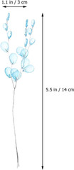 50PCS Acrylic Bead Drop Stems Crystal Floral Picks Artificial Bouquets Clear Flo