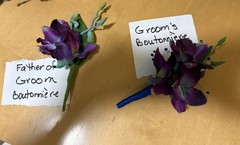 NOS Artificial Flowers Wedding Party Set Custom Made 2000.00 Value
