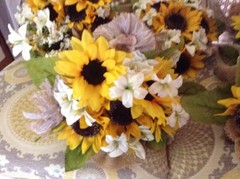 wedding flower bouquets bridal decorations sunflowers or your choice