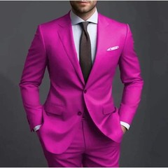 Men’s Adult Dress Wedding Groom Banquet Suit Temperament Business Suit