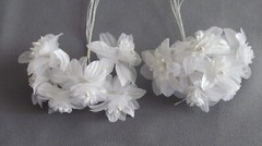 144pc White 1.5 in Artificial Silk Mini Flowers Craft Wedding Favor Decorations