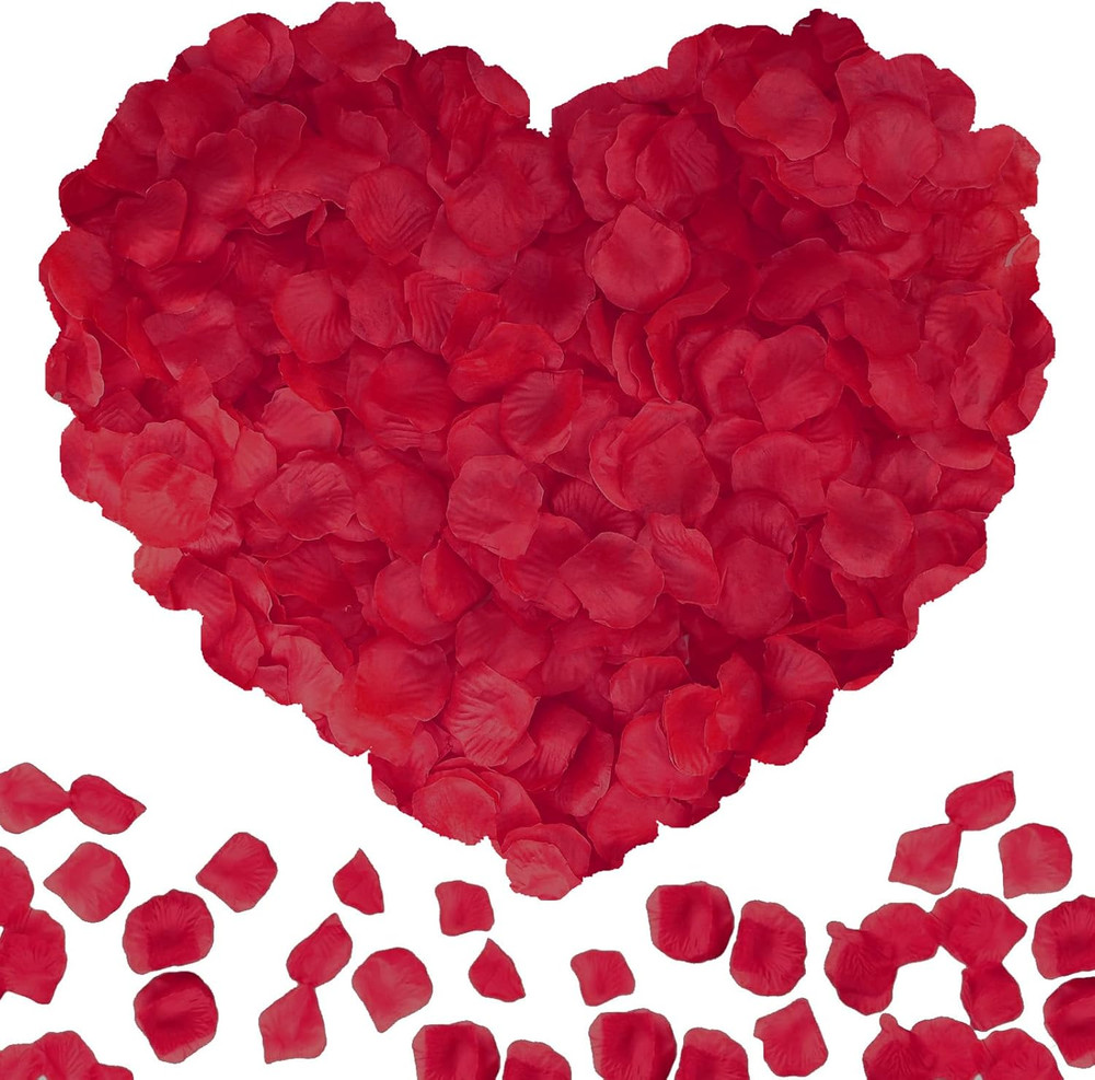 2200PCS Artificial Flower Petals Fake Rose Petals for Romantic Night,Wedding,Pro