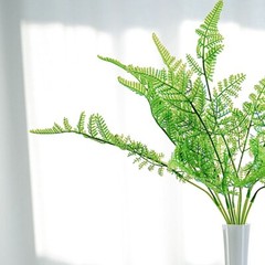 2 GREEN 19″ Faux Asparagus Fern ARTIFICIAL LEAVES Greenery Stems Party Supplies