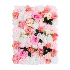 12 PCS Artificial Flower Wall Panels, Artificial Dahlias and Roses Decoration