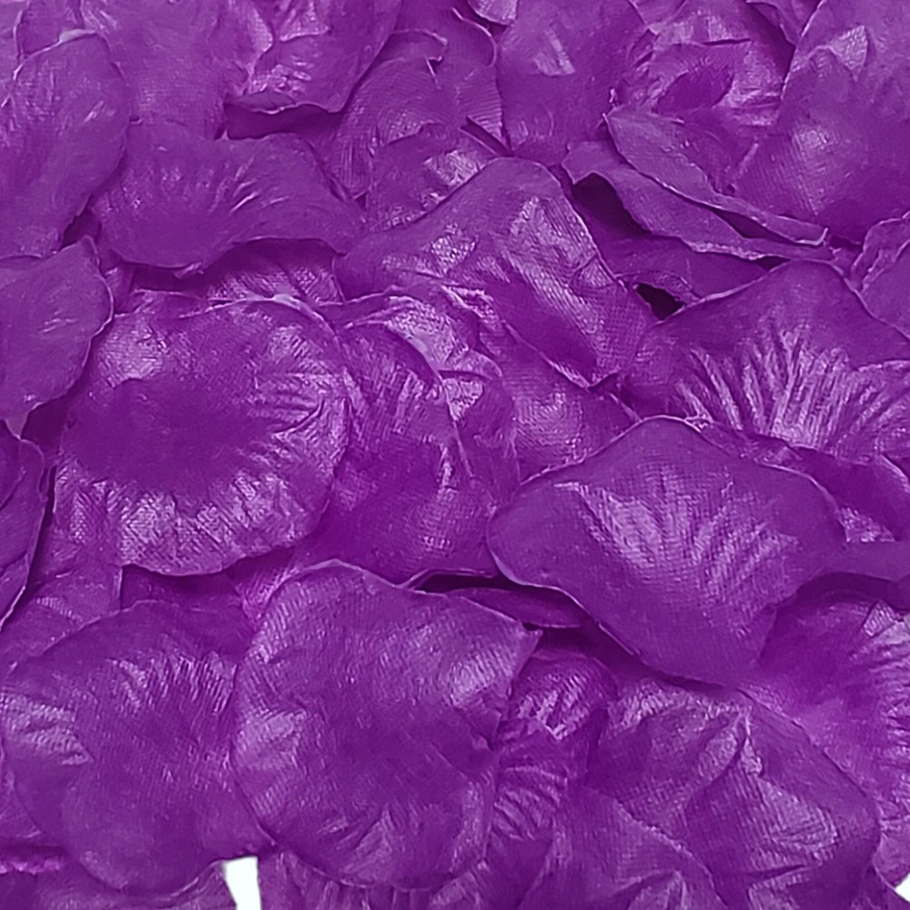 Purple Fake Silk Rose Petals – 100/Bag (QYAC-PUR24)