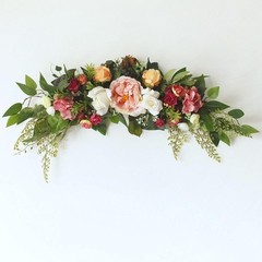 Wedding Arch Flowers Floral Garland Greenery for Spring Backdrop Wall Decor
