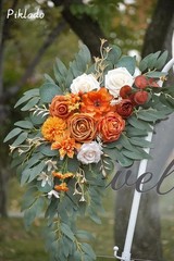 Piklado Faux Flower Swag Set Of 2 For Wedding Welcome Sign Floral Decorations