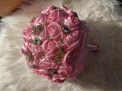 New Luxury Rhinestone Bridal Bouquets Wedding Satin Roses Bride Bouquet Flowers