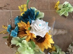 wedding Flowers Bridal Bouquet PKG u can Change colors 12 Bouquet